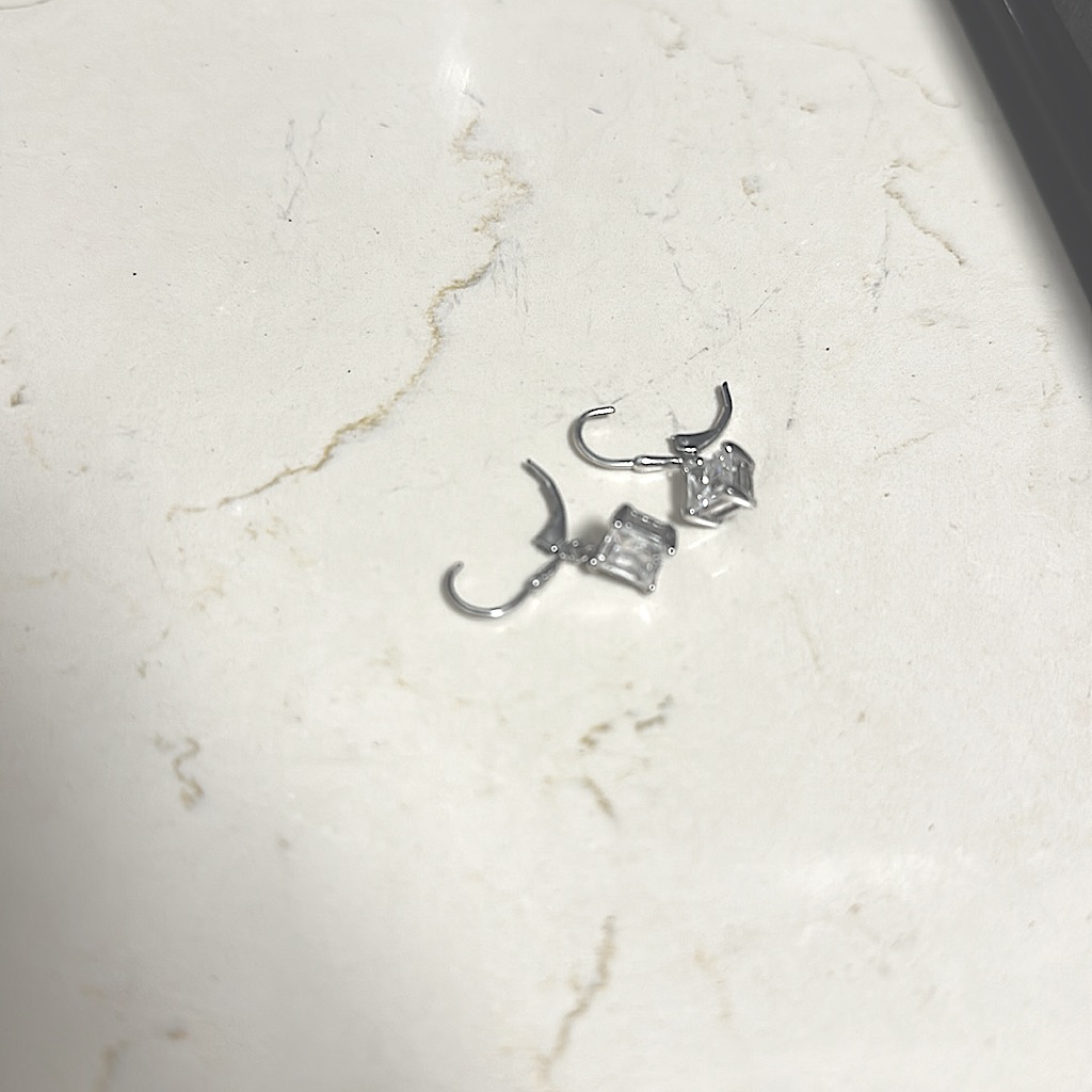 Jcm .925 Silver Diamond (Cz) Earrings